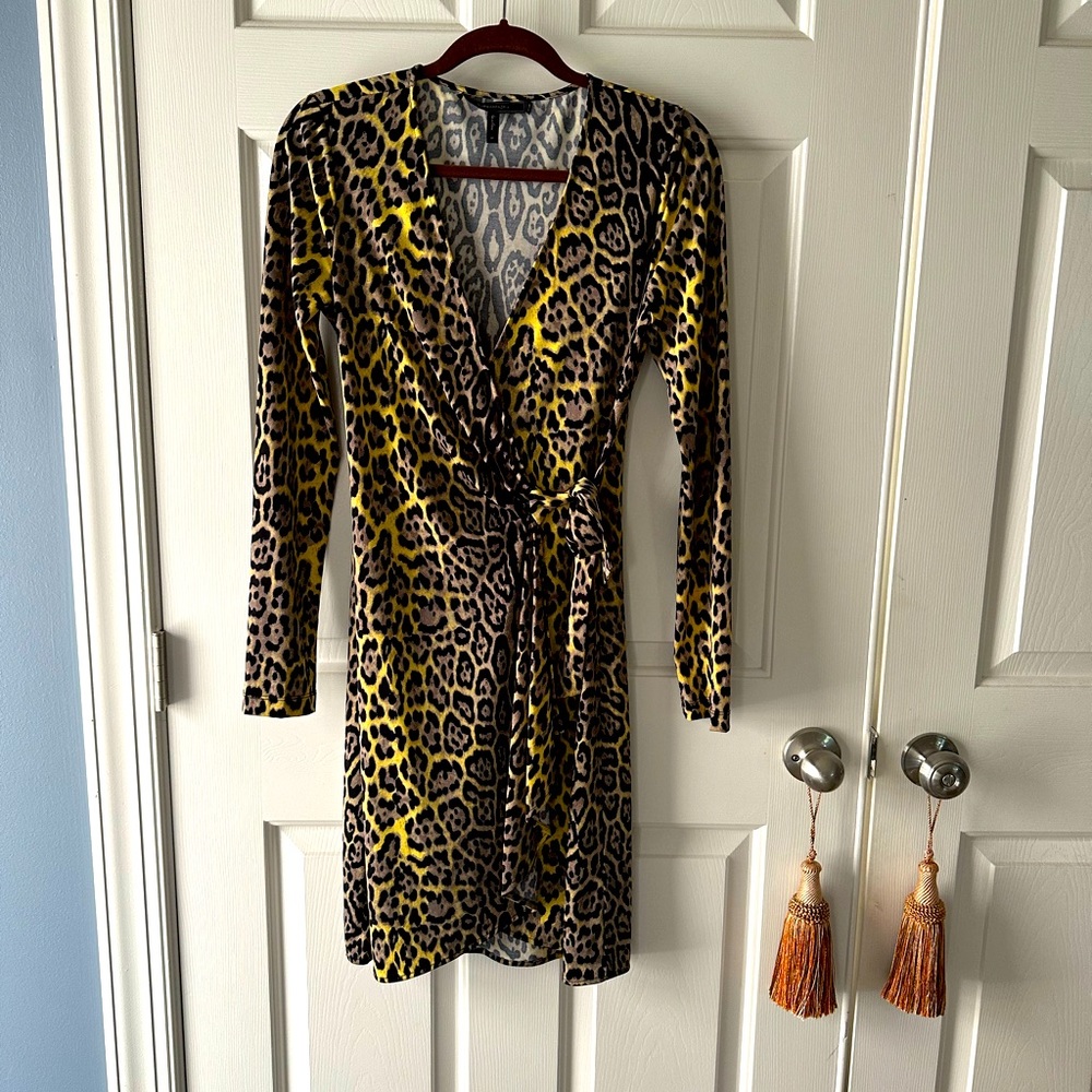 BCBG wrap midi dress.